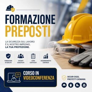 FORMAZIONE PREPOSTI, IN VIDEOCONFERENZA - 12 ORE