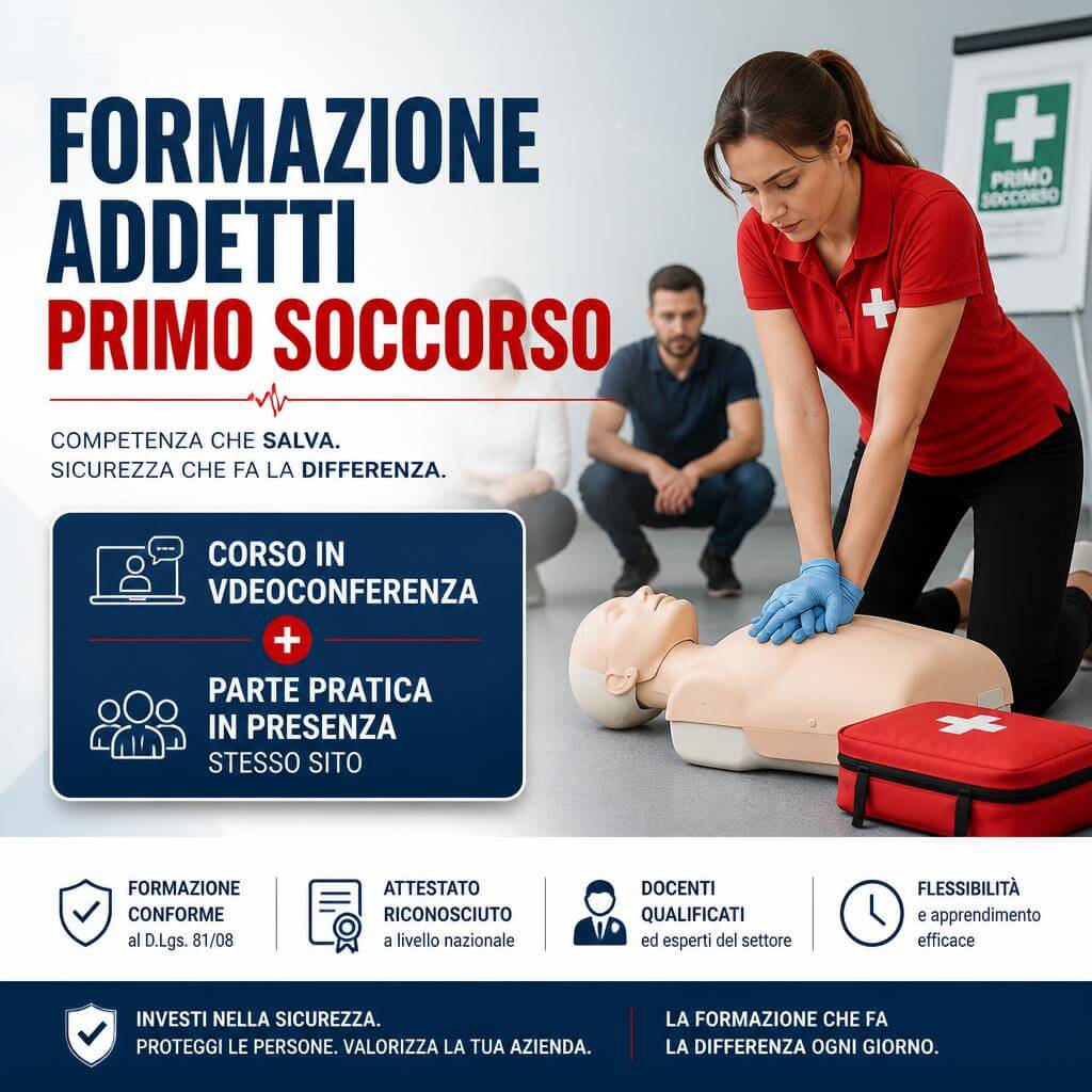 FORMAZIONE ADDETTI AL PRIMO SOCCORSO GRUPPO B – 12 ORE