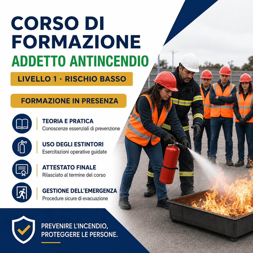 FORMAZIONE ANTINCENDIO LIVELLO1