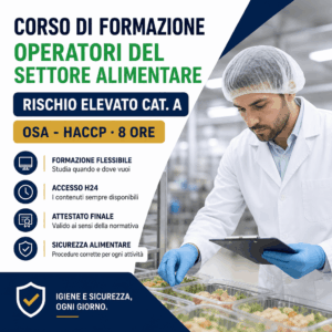 OPERATORI DEL SETTORE ALIMENTARE RISCHIO ELEVATO CAT. A