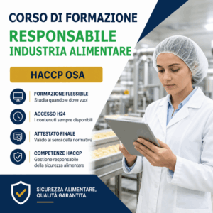 RESPONSABILE INDUSTRIA ALIMENTARE - (HACCP OSA)