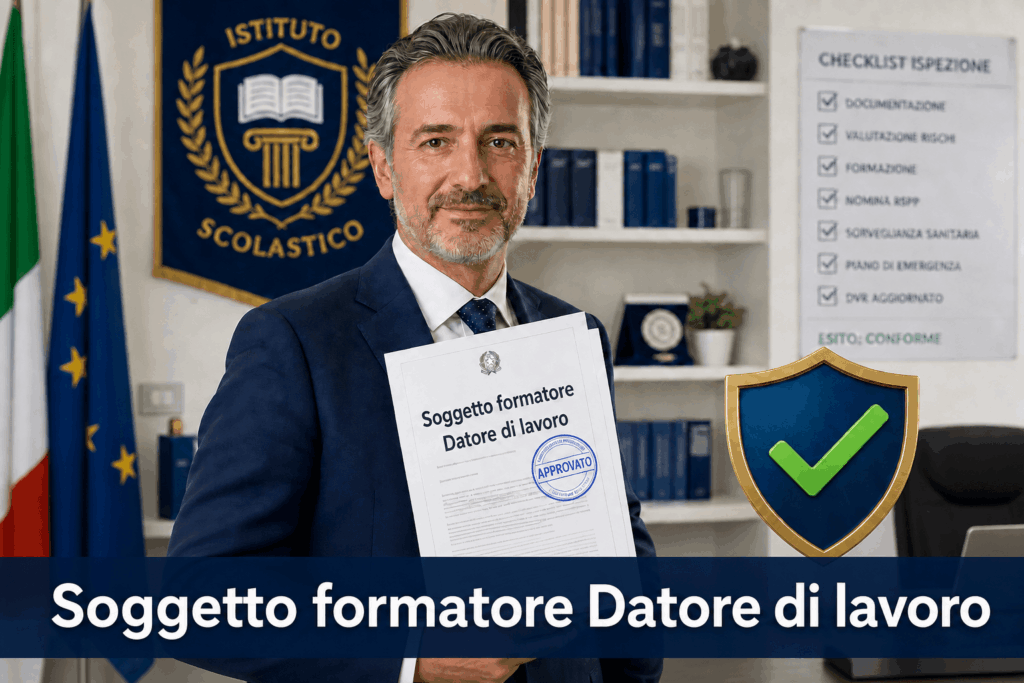 Dirigente Scolastico, Datore di Lavoro: Perfetto come soggetto formatore per corso sulla Sicurezza sul Lavoro